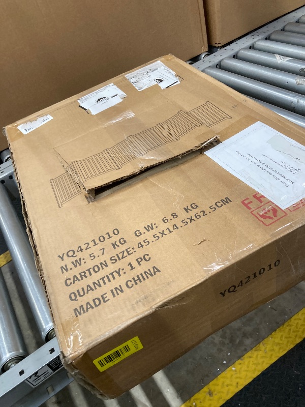 Photo 1 of
LZRS 4-Panel Wooden Free Standing Foldable Dog Gate Indoor – 24" High, Extra Wide Step-Over Safety Pet Gate for Doorways, Stairs, Hallways, Large Spaces & Playpen for Puppies Indoor Use, Natural