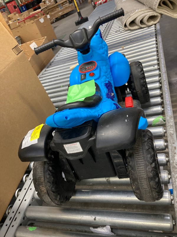 Photo 1 of ***It is used, it is missing a part and it is not known if it works 100%.**Track Seven 12V Electric Ride-on ATV Dinosaur Four Wheeler Electric Car with Bluetooth & Microphone LED Lights Music Ride-on Toy Car for Toddlers