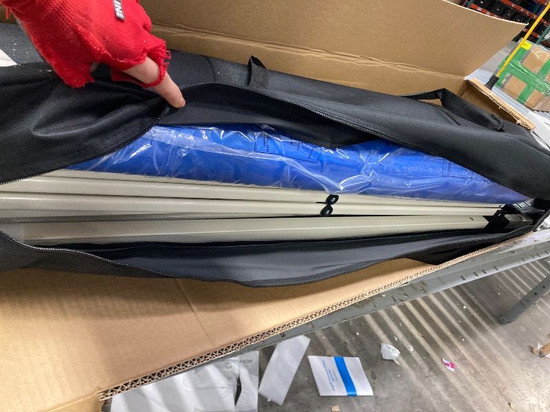 Photo 1 of used missing patrts*VDV Canopy Tent, 10x10 ft Easy Pop up Outdoor Canopy Tent, Portable Straight Leg Gazebo Instant Canopy, Blue