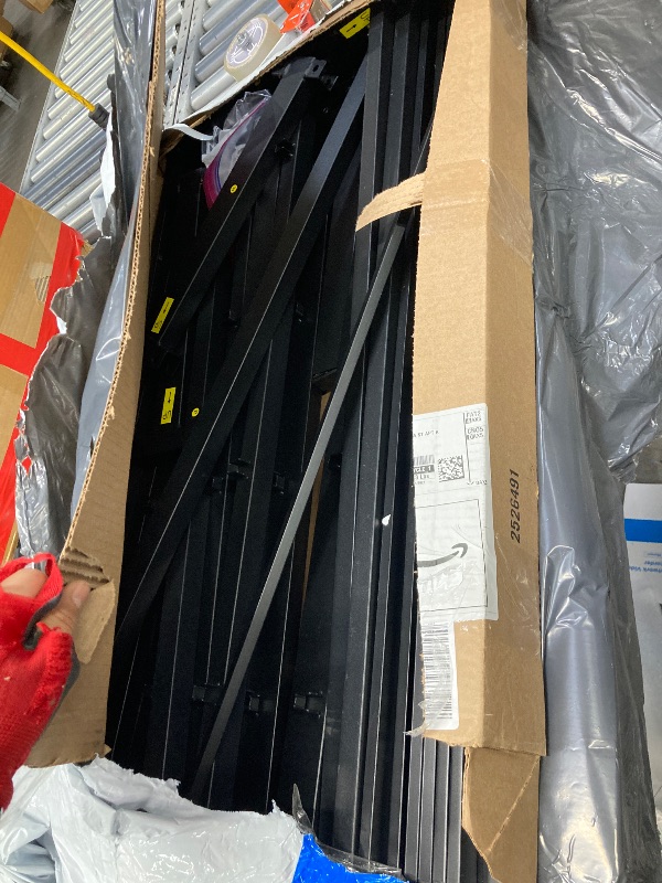 Photo 1 of **California King Bed Frames No Box Spring Needed Heavy Duty Metal **Cal It is used, it is missing a part and it is not known if it works 100%.***King Platform for Mattress Foundation, Noise Free, Easy Assembly, Black