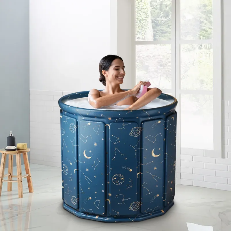 Photo 1 of **use***SLLINGLUO Upgraded Foldable Bathtub, No-Installation Portable Adults and Kids Bath tub for Baby Swimming, Bathing, Sauna, and Soaking, Space