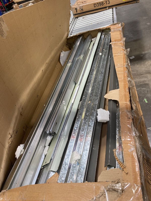 Photo 1 of ****It is used, it is missing parts and it is not known if it works 100%, which cannot be returned.****10' x 8' XL Outdoor Storage Shed, Sturdy Metal Building w/Lockable Doors for Garden, Backyard, Poolside and Lawn, Grey