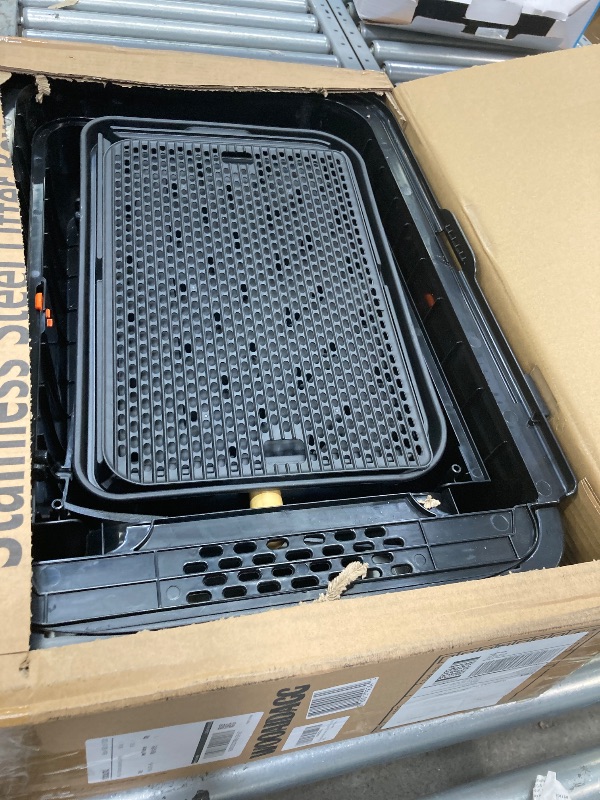 Photo 1 of **It is used, it is missing a part and it is not known if it works 100%.**Wooaidagg Enclosed Stainless Steel Cat Litter Box with Odor Control, Modular Design with Drawer and Flip Door, Easy to Clean and Wash,Non-Stick Interior,Extra Large Size Fits All Ca