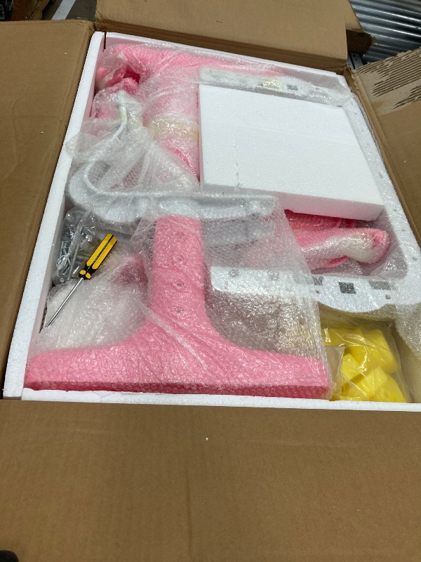 Photo 1 of ****It is used, it is missing a part and it is not known if it works 100%.****Xaperexi Kids Desk and Chair Set, Height Adjustable Child's School Study Writing Tables, Kids Desk with Bookstand and Storage Drawer, Widened Desktop with Desktop for Boys and G