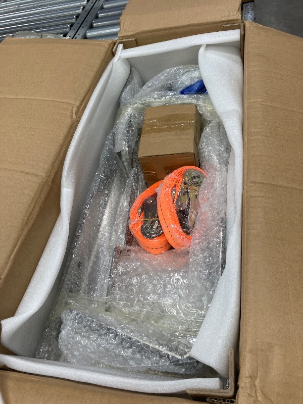 Photo 1 of ****It is used, it is missing a part and it is not known if it works 100%.****CIRONBOW Stainless Steel Motorcycle Wheel Chock Stand, Antirust Heavy Duty 3000lbs Load Capacity Universal Front Tire Stand Chocks for Motorcycle, Dirt Bikes/Trailer Wheel Silve