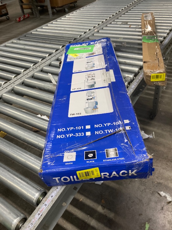 Photo 1 of ***It is used, it is missing a part and it is not known if it works 100%.****SUSUZI Over The Toilet ***Storage Shelf 3-Tier Bathroom Organizer Rack Metal Bath Shelves Space Saver Freestanding Above Toilet Stand for Bathroom Laundry, Blac