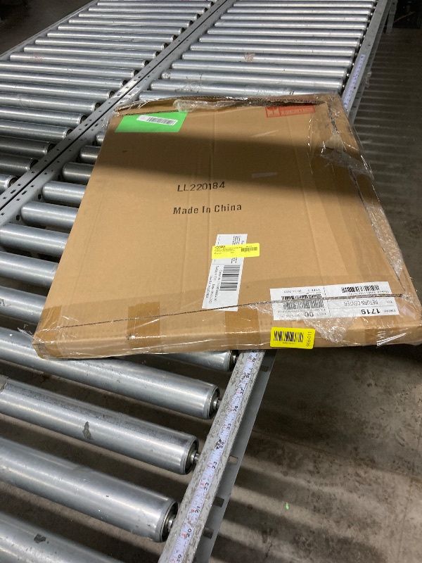 Photo 1 of **It is used, it is missing a piece and has some peeling along the edge***OFE Fabric Bulletin Board Memo Board 21"×27", Large Cork Boards for Walls with Rustic Blue Frame, Vision Boards Photo Display Board, Pinboard Wall Organizer, Decorative Note Message