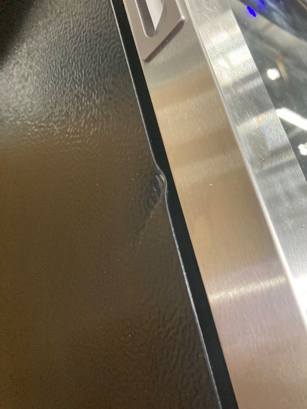 Photo 1 of **It is used, it is missing a part and it was connected and turned on. It is not known if it works 100% and it has a small dent on one sid***Tehanld Beverage Fridge, 130 Can Mini Fridge With Glass Door, Beverage Cooler Refrigerator, Wine Drink Beer Cooler