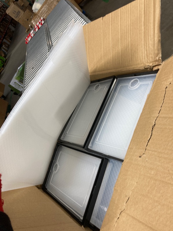 Photo 1 of ***It is used, it is missing a part and it is not known if it works 100%.*****X-Large Shoe Storage Boxes,24 Pack Shoe Storage Organizer,Clear Stackable Shoe Box for Closet,Space Saving Foldable Shoe Rack,Sneaker Container Bin Holde