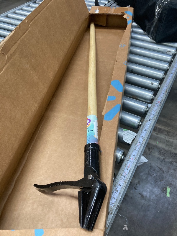 Photo 1 of ***used****Papa's Tools Weeder - Stand Up Weed Puller Tool Made with Long Wooden Handle - Real Bamboo law Steel Head - Easily Remove Weeds Effortlessly Without The Need to Tug, Bend, Or Flex,