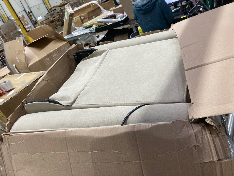 Photo 1 of **It is used, it is missing a part and it is not known if it works 100%.***Evolur Harlow Upholstered Power Glider Recliner with USB Charging – Rocking & 360° Swivel with Smooth Glide – Greenguard Gold & FSC Certified – Modern Nursery and Living Room Chair