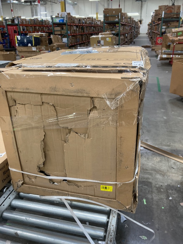 Photo 1 of ***It is used, it is missing a part and it is not known if it works 100%.***Newair 24" Beverage Refrigerator 177 Can Capacity, Black Stainless Steel Mini Fridge with Built-in Cooler and Glass Door, Cool your Soda, Beer, and Beverages to 37F