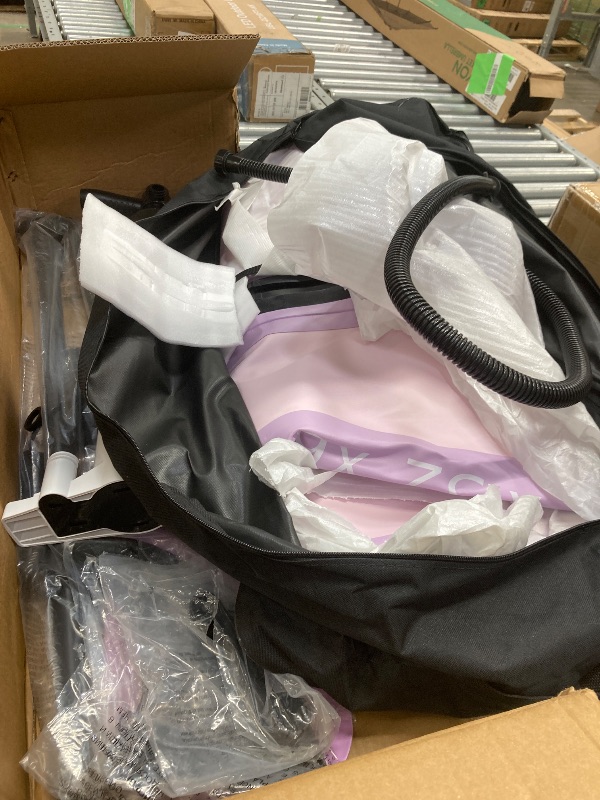 Photo 1 of ***It is used, it is missing parts and it is not known if it is 100% functional.*****AISUNSS Inflatable Paddle Board for Adult, Paddle Board for All Skill Levels, Wide SUP Board with Primium Accessories Include SUP Carry Bag, Hand Pump, 10L Waterproof Bag