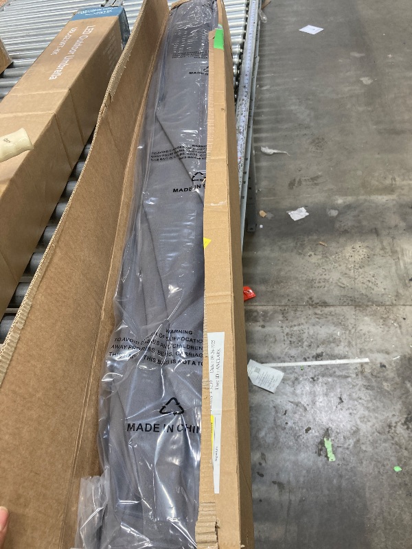 Photo 1 of ***It is used, it is missing a piece and it is not known if it is 100% functional.***SUNVIVI OUTDOOR 7.5' Outdoor Patio Umbrella, Patio Umbrella, Market Umbrella, Aluminum Pole Umbrella with Push Button Tilt and Crank, 6 Ribs, Polyester Canopy, Grey