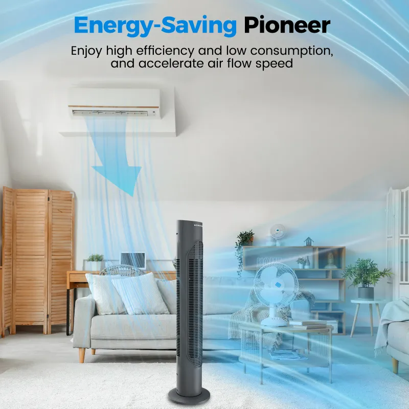 Photo 1 of **used**ower Fan, 32" Wide Oscillating Cooling Fan with 3 Speeds 3 Wind Modes ,Timer,Pentatonic Button,Standing Fan for Home,Bedroom & Office