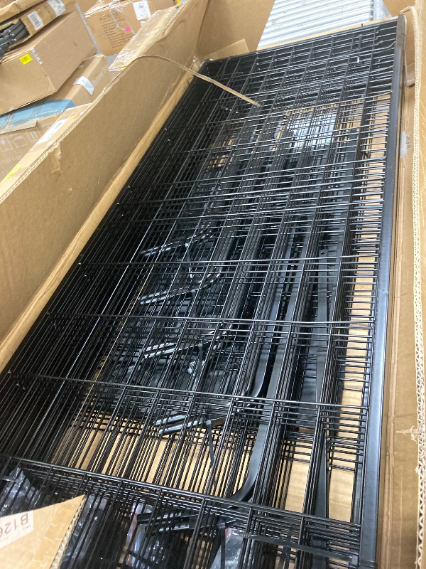 Photo 1 of **It is used, it is missing a piece and it is not known if it is 100% functional.*****OMIPET Heavy Duty Extra Large Outdoor Dog Kennel Pet Playpen,8.2 ft. x 4 ft. x 5.4 ft, Dog Pen Fence with Waterproof Roof Cover