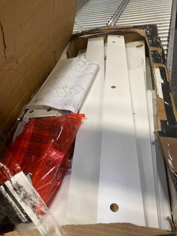 Photo 1 of ****It is used, it is missing a piece and it is not known if it is 100% functional.****Homfa 70.9'' Tall Kitchen Pantry Cabinet with Charge Station & Led Light, 3 Drawer Storage Cabinet with Adjustable Shelves, White