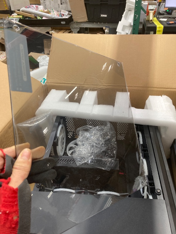 Photo 1 of ****It is used, it is missing a piece and it is not known if it is 100% functional.***STGAubron Gaming PC Desktop, Intel Core i7 up to 3.9G, Radeon RX 580 8G, 16G RAM, 1T SSD, WiFi, BT 5.0, RGB Fan x6, RGB BT Sound bar & Headphone, Windows 11 Home