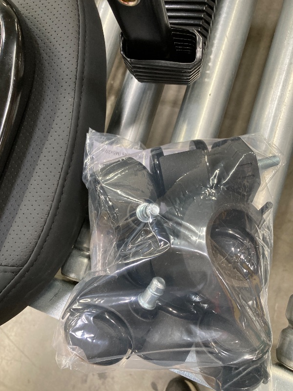 Photo 1 of **It is used, it is missing a piece and it is not known if it is 100% functional.**Primy Cross Legged Swivel Chair, ADHD Meditation Yoga Chair, Ergonomic Kneeling Chair for Adults with Wide Seat, 360° Swivel Retractable Footrest, Adjustable Height Leather