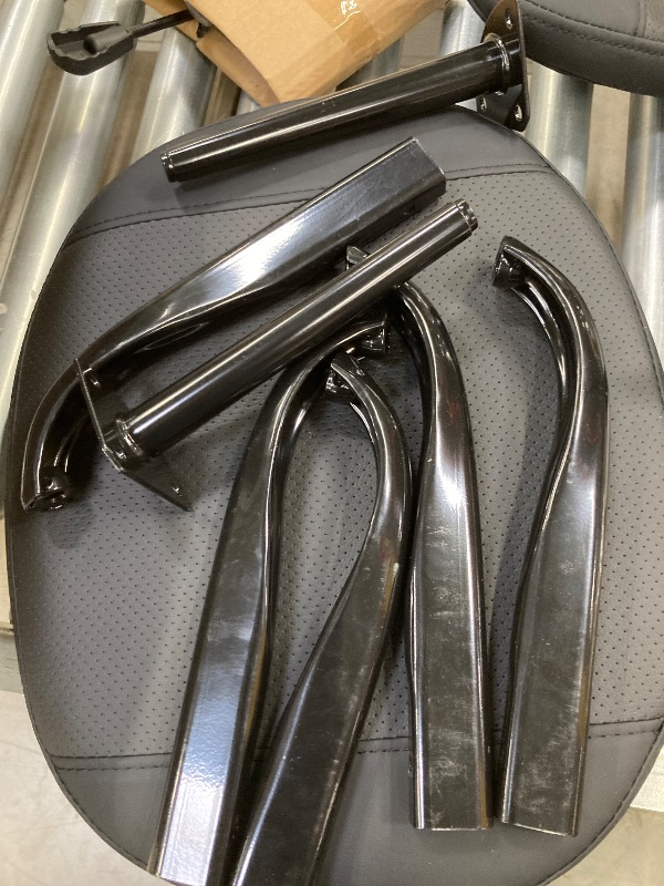 Photo 1 of **It is used, it is missing a piece and it is not known if it is 100% functional.**Primy Cross Legged Swivel Chair, ADHD Meditation Yoga Chair, Ergonomic Kneeling Chair for Adults with Wide Seat, 360° Swivel Retractable Footrest, Adjustable Height Leather