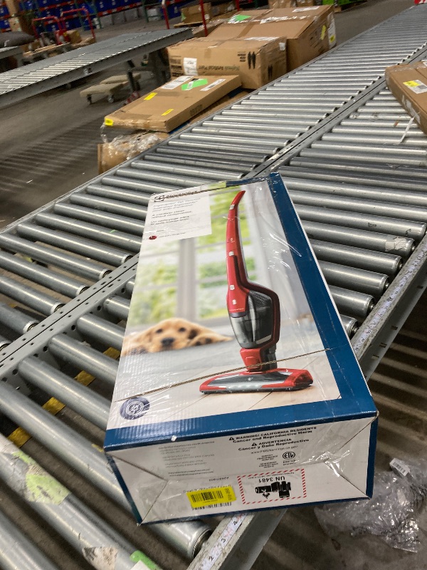Photo 1 of **It is used, it is missing a piece and it is not known if it is 100% functional.***Electrolux Ergorapido Pet Cordless 2-in-1 Vacuum Cleaner with Motorized Pet Nozzle for Easy Pet Hair Removal, 48-Minute Run Time, 2 Power Modes, Chili Red
