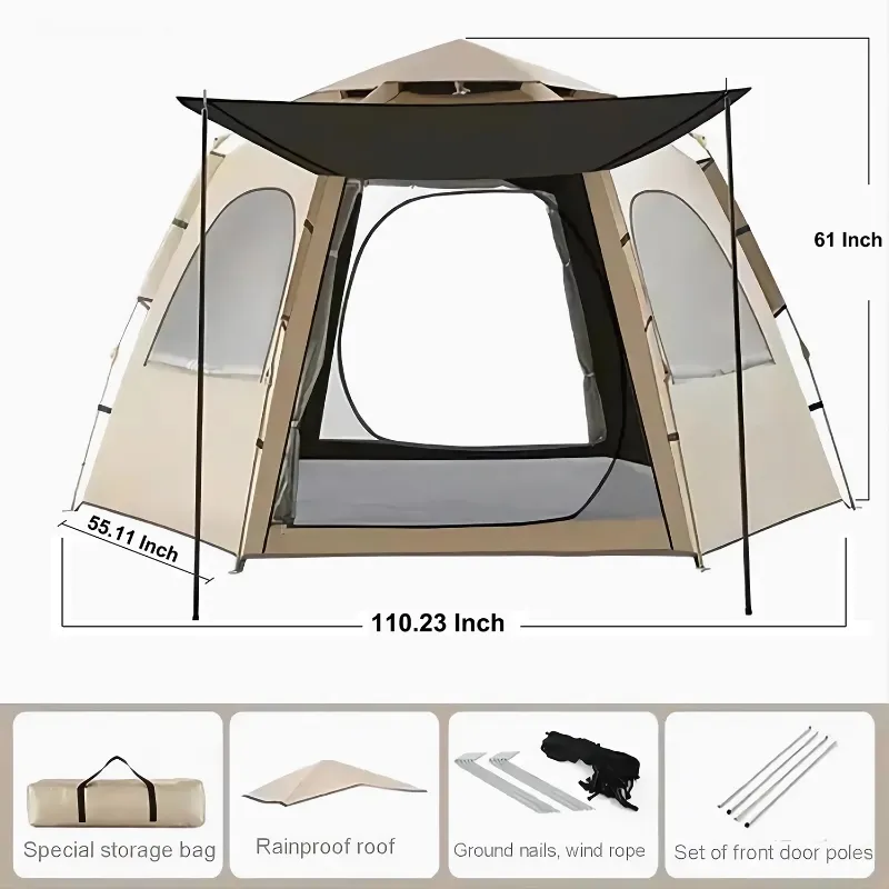 Photo 1 of ***Person Tents for Camping,Portable Waterproof Large Glamping Tents for Outdoor Famil