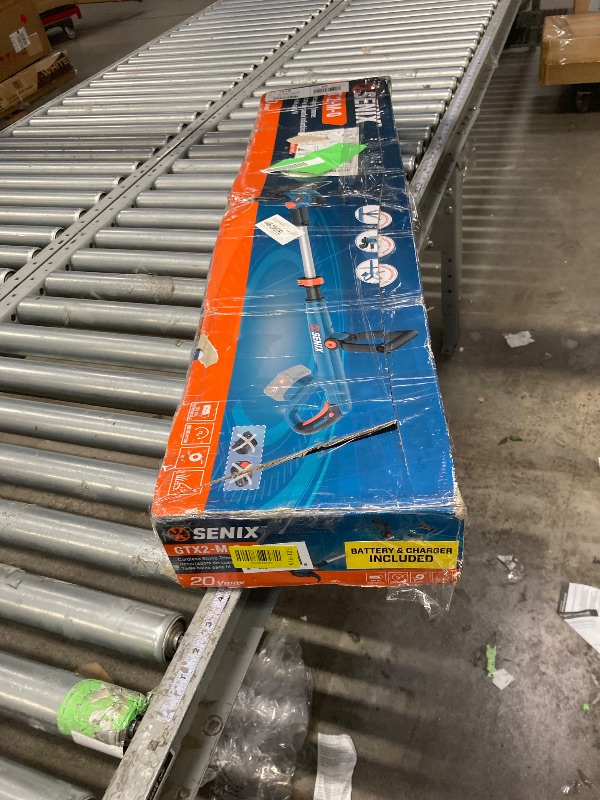 Photo 1 of **It is used, it is missing a piece and it is not known if it is 100% functional.***Senix 20V 10inch Rotating Telescopic Shaft,Cordless Grass String Trimmer Battery & Charger Included