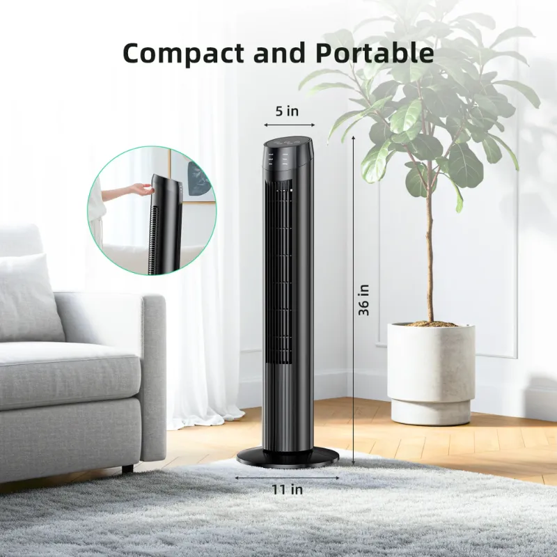Photo 1 of **used***SZRSTH Tower Fan, 36" Oscillating Standing Floor Cooling Fans, 3 Speeds & Modes,9H Timer for Home Bedroom