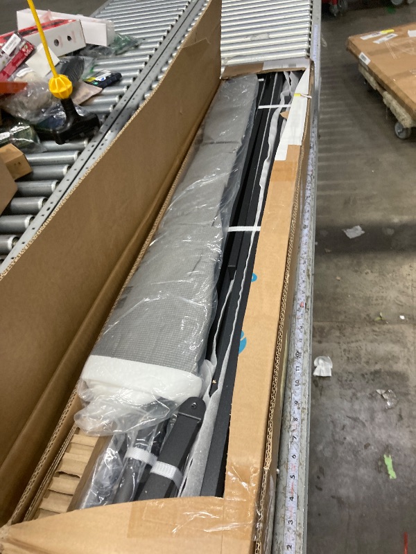 Photo 1 of ***It is used, it is missing a piece and it is not known if it is 100% functional.****ULIESC Queen Box Spring, 7 Inch Queen Size Box Spring Only, Metal Box Spring Queen with Fabric Cover, Sturdy Mattress Foundation, Noise Free, Non-Slip, Easy Assembly