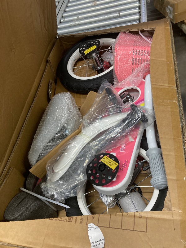 Photo 1 of **It is used, it is missing a piece and it is not known if it is 100% functional.****Naipo 12 Inch Kids Bike Boys Girls, Kid's Bikes with Training Wheels, Children Bicycle for Kids and Toddler Gift, Pin