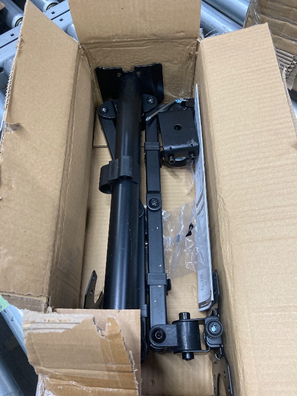 Photo 1 of **It is used, it is missing a piece and it is not known if it is 100% functional.****MOUNTUP Dual Monitor Desk Mount, Max 32 Inch up to 17.6lbs, Fully Adjustable Dual Monitor Arm for 2 LCD Screens, Double Monitor Stand with C-Clamp and Grommet Base