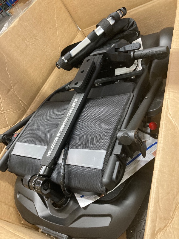 Photo 1 of ****It is used and is missing a part and it is not known if it works at 100%.*******SACVON Ultra Lightweight Mobility Scooter for Seniors,43Lbs Aluminum Electric Wheelchair,Lithium Battery,Suitable for Travel,Black