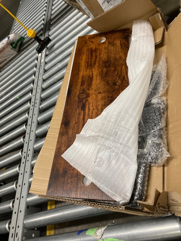 Photo 1 of **used**23.62"x26"Wood Floating Shelves,CoPedvic 2-Tier Industrial Pipe Shelves Wall Mount, for Wall Bathroom Kitchen Bedroom