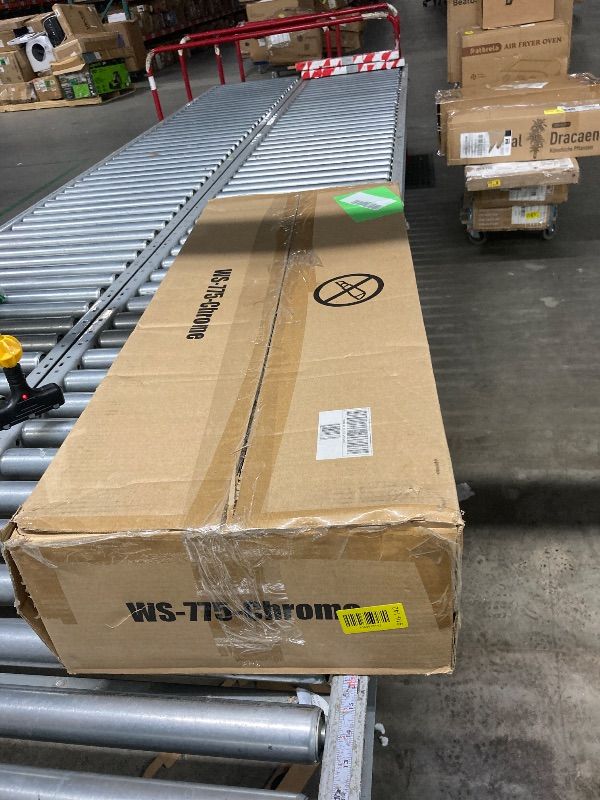 Photo 1 of **It is missing parts and it is not known if it works 100% and it is used.*BestOffice 5 Tier Wire Shelving Unit 1250lb Capacity Chrome