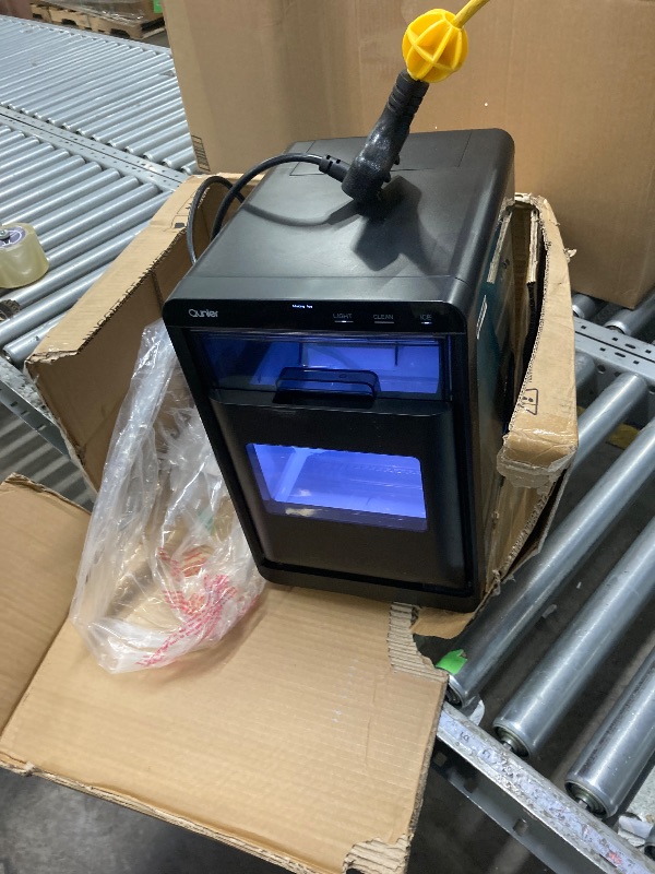 Photo 1 of **used*** Smart Nugget Ice Maker Countertop, Portable Sonic Ice Maker with APP Control, 40lbs/24H, Ready in 8 Mins, Self-Cleaning, Pebble Ice Machine with Hanging Ice Scoop for Home/Kitchen/Office