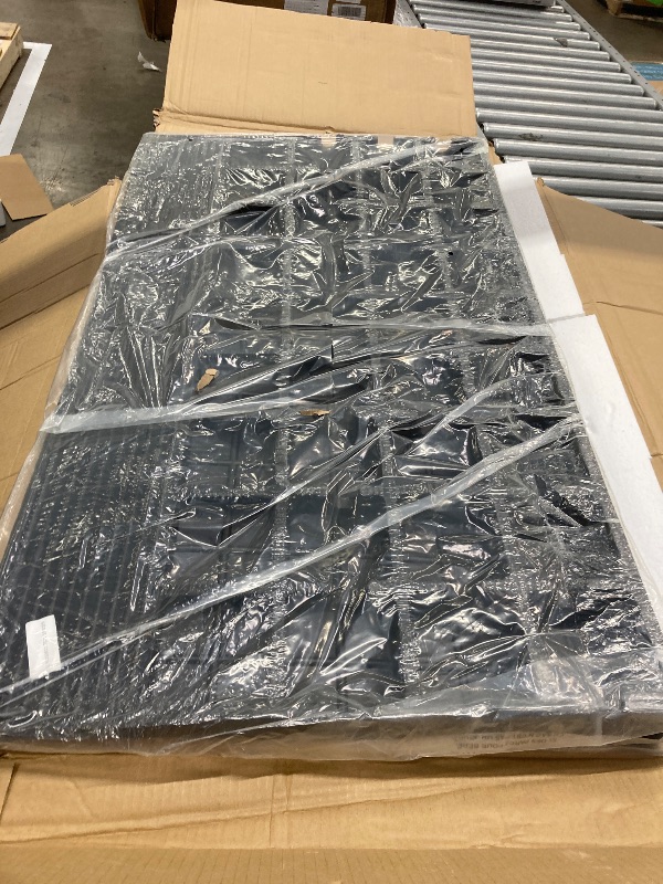 Photo 1 of ***used***VEVOR Rubber Threshold Ramp for Doorway 3" Rise, 3 Channels Cord Cover Curb Ramp, Angled Entry Rated 2200 Lbs Load Capacity Rubber Ramp for Wheelchair and Scooter