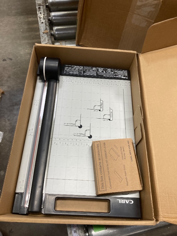 Photo 1 of **THIS IS USED AND MISSING PARTS AND IT IS NOT KNOWN IF IT WORKS 100%***Carl Green Machine Professional Rotary Trimmer (12" Cut Length)