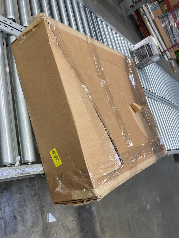 Photo 1 of ***USED***Deco 79 Metal Geometric Decorative Sculpture Plate Home Decor Statue with Wood Stand, Accent Figurine 22" x 6" x 27", Gold