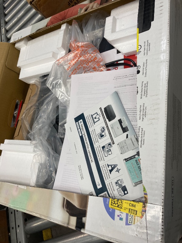 Photo 1 of ***THIS IS USED AND MISSING PARTS AND IT IS NOT KNOWN IF IT WORKS 100%***Canon PIXMA TS6420a All-in-One Wireless Inkjet Printer [Print, Copy, Scan], Works with Alexa