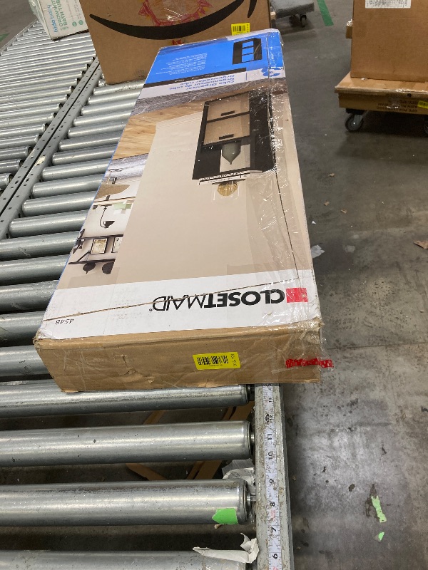 Photo 1 of ***THIS IS USED AND MISSING PARTS AND IT IS NOT KNOWN IF IT WORKS 100%***ClosetMaid 4548 Decorative Open Back 3-Cube Storage Organizer, Black