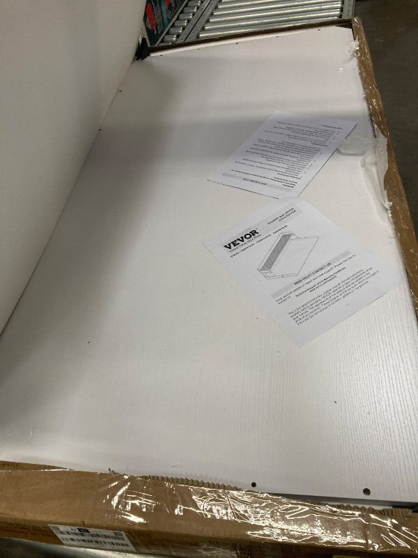 Photo 1 of ***THIS IS USED AND MISSING PARTS AND IT IS NOT KNOWN IF IT WORKS 100%***Washer Dryer Countertop, Laundry Wood Shelf Topper with Edge, 54" Width x 27" Depth Cover Guard Organizer for Washer and Dryer Laundry Hamper Counter Storage Organization (White)