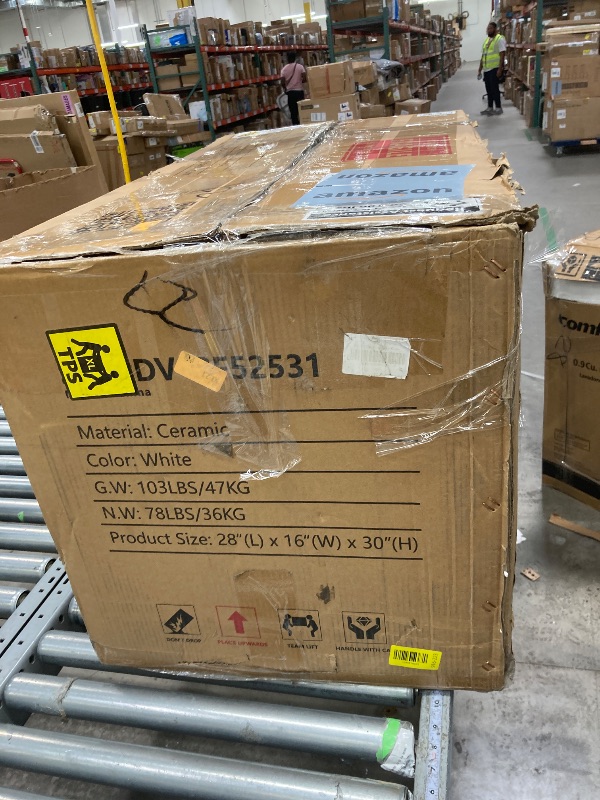 Photo 1 of ***USED***DeerValley Two-Piece Elongated Toilet ADA 17.9” High Toilet for Bathrooms, 1000g Map High-Efficiency, 12" Rough-In