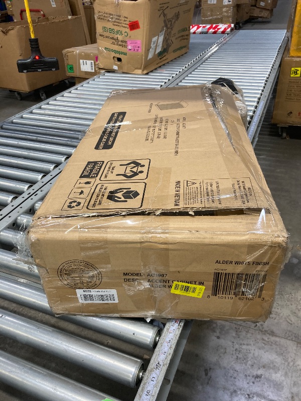 Photo 1 of ***USED, MISSING PARTS AND IT IS NOT KNOWN IF IT WORKS AT 100%***Henn&Hart Alston Accent Cabinet, 28" Wide, Alder White