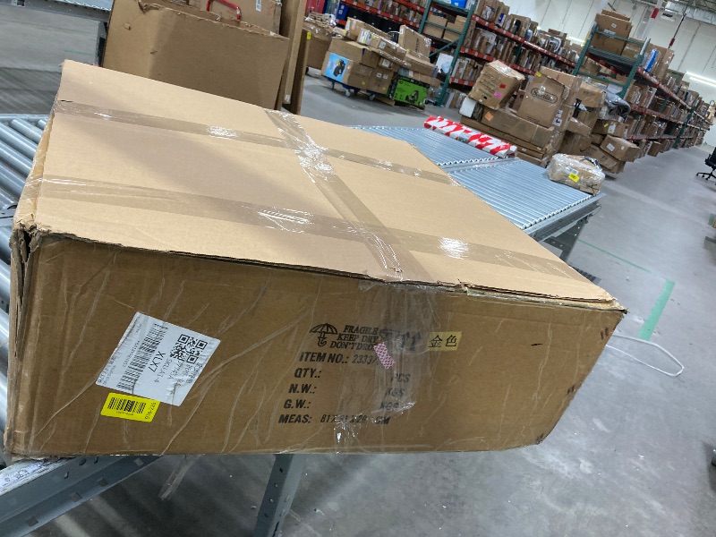 Photo 1 of ***USED, MISSING PARTS AND IT IS NOT KNOWN IF IT WORKS AT 100%***Uboxin Luxury Gold Crystal Chandelier 20-Light, Empire Crystal Chandelier Light Fixture Ceiling Haning Chandelier Crystal Pendant Light for Living Room Dinning Room Stair (32in-20 Lights, Go