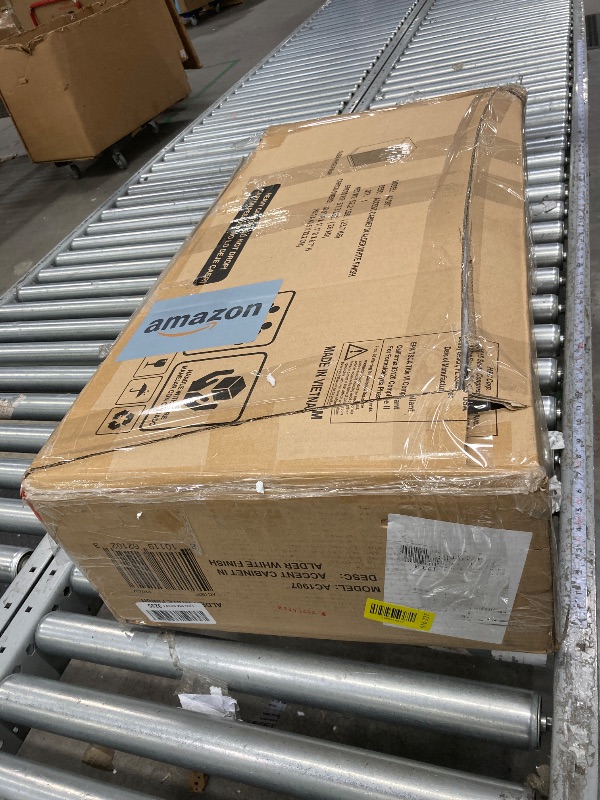 Photo 1 of ***USED, MISSING PARTS AND IT IS NOT KNOWN IF IT WORKS AT 100%****Henn&Hart Alston Accent Cabinet, 28" Wide, Alder White