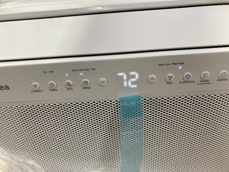 Photo 1 of **USED***Midea 10,000 BTU U Shaped Smart Inverter Window Air Conditioner - Cools 450 Sq Ft, Ultra Quiet with Open Window Flexibility - Alexa/Google Assistant Compatible - 35% Energy Savings, Remote (Updated)