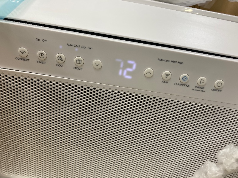 Photo 1 of ***USED***Midea 8,000 BTU U Shaped Smart Inverter Window Air Conditioner - Cools 350 Sq Ft, Ultra Quiet with Open Window Flexibility - Alexa/Google Assistant Compatible - 35% Energy Savings, Remote (Updated)