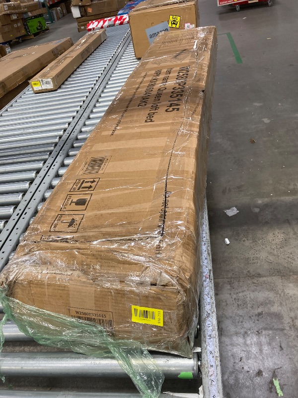 Photo 1 of *****USED, MISSING PARTS AND IT IS NOT KNOWN IF IT WORKS AT 100%*****KEIKI Queen Size Metal Loft Bed Frame with Desk, Staircase, Built-in Storage Shelves and Wardrobe, Modern Loft Bed with Solid Slat, Guardrail, No Box Spring Required, Easy Assembly, for