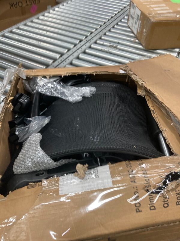 Photo 1 of ***USED, MISSING PARTS AND IT IS NOT KNOWN IF IT WORKS AT 100%**JONPONY Ergonomic Office Chair, Lumbar Support, Adjustable Height with Armrests for Adults,Black