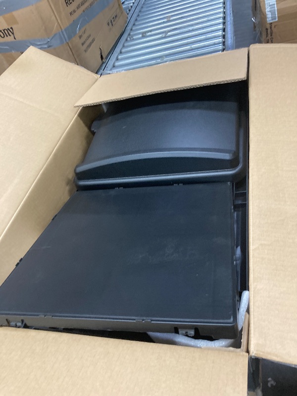 Photo 1 of **USED, MISSING PARTS AND IT IS NOT KNOWN IF IT WORKS AT 100%*****Homall 35 Gallon Outdoor Trash Can, Garbage Can with Lid, Waterproof Resin Waste Bins for Garden, Backyard, Patio Use (Black)